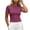 Red, variant on cocolona Womens Workout Tops Crew Neck Short Sleeve Slim Pullover Tees Lightweight Breathable Running Yoga Summer Tops