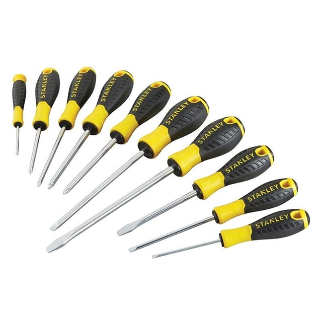 Stanley Hand Tools 0-60-211 Essential Screwdriver Set, 10 Piece