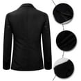 thumbnail image 4 of Mens Solid Color Slim Fit Business Casual Blazer, 4 of 4