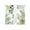 White, variant on Sage Green Leaves Sheer Curtains 54 Inch Length 2 Panels Set Window Treatments, Summer Botanical Farmhouse Watercolor Leaf Rod Pocket Semi Curtains for Living Room/Bedroom/Kitchen, 104"W x 54"L