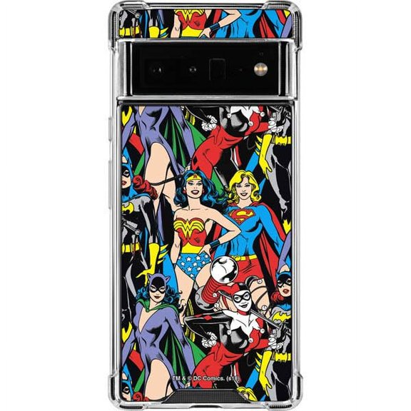 Skinit DC Comics DC Bombshells All Over Print Google Pixel 6 Pro Clear Case