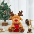 thumbnail image 4 of Deeceymbur 7.08x7.08x11.02in Christmas Deer Plush Toy Medium Sized Cotton Stuffed Animal Funny Tree Home Decor Gift, 4 of 6