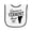 White and Black, variant on Inktastic Someone in Vermont Loves Me Baby Terry Cloth Bib