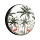 thumbnail image 1 of Balery Flamingo Palm Trees Cubiertas para Neumáticos - Protector Resistente para Neumáticos de Camioneta, SUV, Remolque, Camper y RV-14 inch, 1 of 6