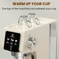 thumbnail image 6 of LINKChef Espresso Machine 20 Bar, Professional Espresso Maker with Milk Frother Steam Wand, Beige, 6 of 9