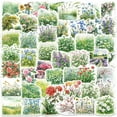 thumbnail image 4 of 50Pcs Flower PVC Waterproof Stickers Self-adhesive Decals for Suitcase Skateboard Refrigerator Helmet Mixed Color 48~56x50~65x0.2mm, 4 of 5