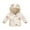 Beige, variant on Toddler Puffer Jacket Boys Cartoon Print Full-Zip Long Sleeve Warm Bear Hooded Outdoor Coats Windproof Winter Jacket for Girls 18-24 Months