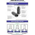 thumbnail image 4 of Revolution 63K673BLK M14 x 2 Black 6 Lug Cone Seat Spline Wheel Installation Kit, 4 of 7