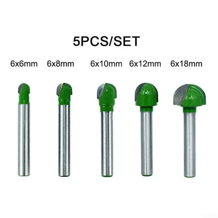 

6mm Shank Router Bit Round Nose Cove Core Box Cutter Woodworking Tools