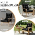 thumbnail image 4 of Eurhowing Waterproof Patio Rocking Chair Cushions 1-Piece, 3" Thick Outdoor Chair Cushion with Ties, Non-Slip Seat Pad for Garden Lawn Furniture, 1Pack, Black, 4 of 11
