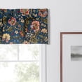 thumbnail image 3 of Ellis Curtain Regency Straight 3" Rod Pocket Valances for Windows 50" x 15" Navy, 3 of 5