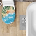 thumbnail image 4 of SEANATIVE Beach Starfish Toilet Seat Cover Soft Toilet Lid Covers for Bathroom Round Oblong Toilet Seat Lid Cover Elongated Toilet Protector Cover Fits Most Toilet Lids, 4 of 6