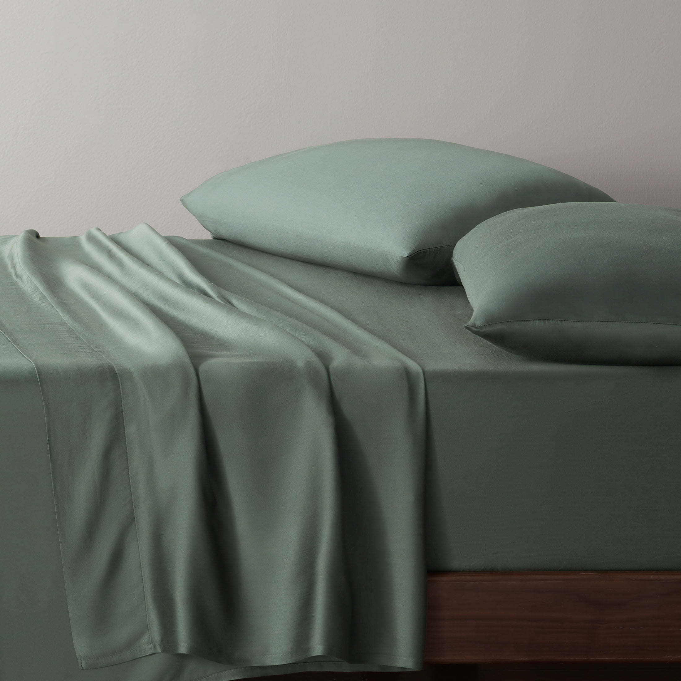 Allswell 300 Thread Count Soft & Silky 4-Piece Viscose from Bamboo Sateen Sheet Set