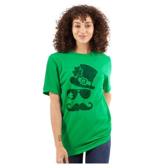 St Patricks Day Irish Leprechaun Men's Graphic T Shirt Tees Brisco Brands X