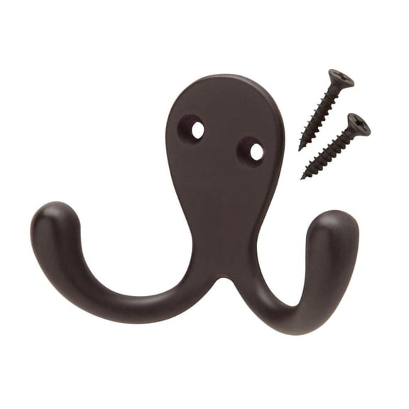 Oil-Rubbed Bronze Double Robe Hook