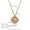 Marble Sun Pattern Gold, variant on Vintage Stainless Steel 18K Gold Plating Natural Stone Eye Shell Necklace