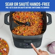 STIRMAX PLUS 7.5 Quart Digital Multi-Cooker with Automatic Paddle to Stir and Shred, 9 in 1 programmable presets to Sauté, Sear, and Brown Food Before Simmering – Accessories & Cookbook Included