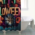 thumbnail image 4 of Shower Curtain for Bathroom Happy Halloween Evil Pumpkin Bathroom Curtain Durable Simple Bathroom Curtains Hooks Included,72x72Inch, 4 of 5