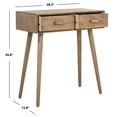 thumbnail image 5 of SAFAVIEH Dean 2 Drawer Modern Solid Console Table, Desert Brown, 5 of 11