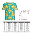 thumbnail image 2 of Rubber Ducks Bubble Bath-1 Women's Short Sleeve Tops Casual Blouses T Shirt, 2 of 6