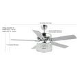 thumbnail image 3 of JONATHAN Y Kristie 52" 3-Light Crystal/Metal Modern Glam Drum LED Ceiling Fan With Remote, Chrome, 3 of 9