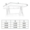 thumbnail image 3 of 3 Seater Size Outdoor Garden Patio Swing Sunshade Cover, 3 of 11