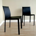 thumbnail image 1 of Baxton Studio Chaise de Salle à Manger Burridge Noire (Ensemble de 2), 1 of 1
