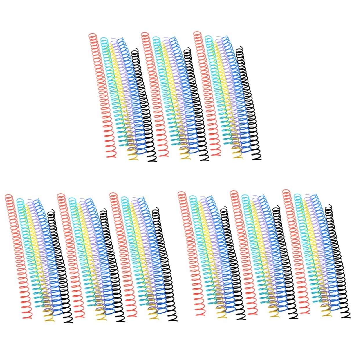 MLINS 54 Pcs  Notebook Binding Coils Binding Spirals Loose Leaf Book Rings File Binder Circles Plastic Coils