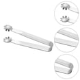thumbnail image 3 of EeaseCA 4Pcs Stainless Steel Mini Sugar Cube Clips Ice Cube Clips Coffee Tongs (Silver), 3 of 7