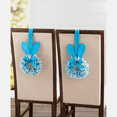 thumbnail image 3 of Hanging Cabinet Door Wreath with Easter Rabbit Ears and Ribbon Easter Bunny Cabinet Wreath Spring Table Decorations Wood Bunnies ornaments for Easter Party Table Home Decor, 3 of 9