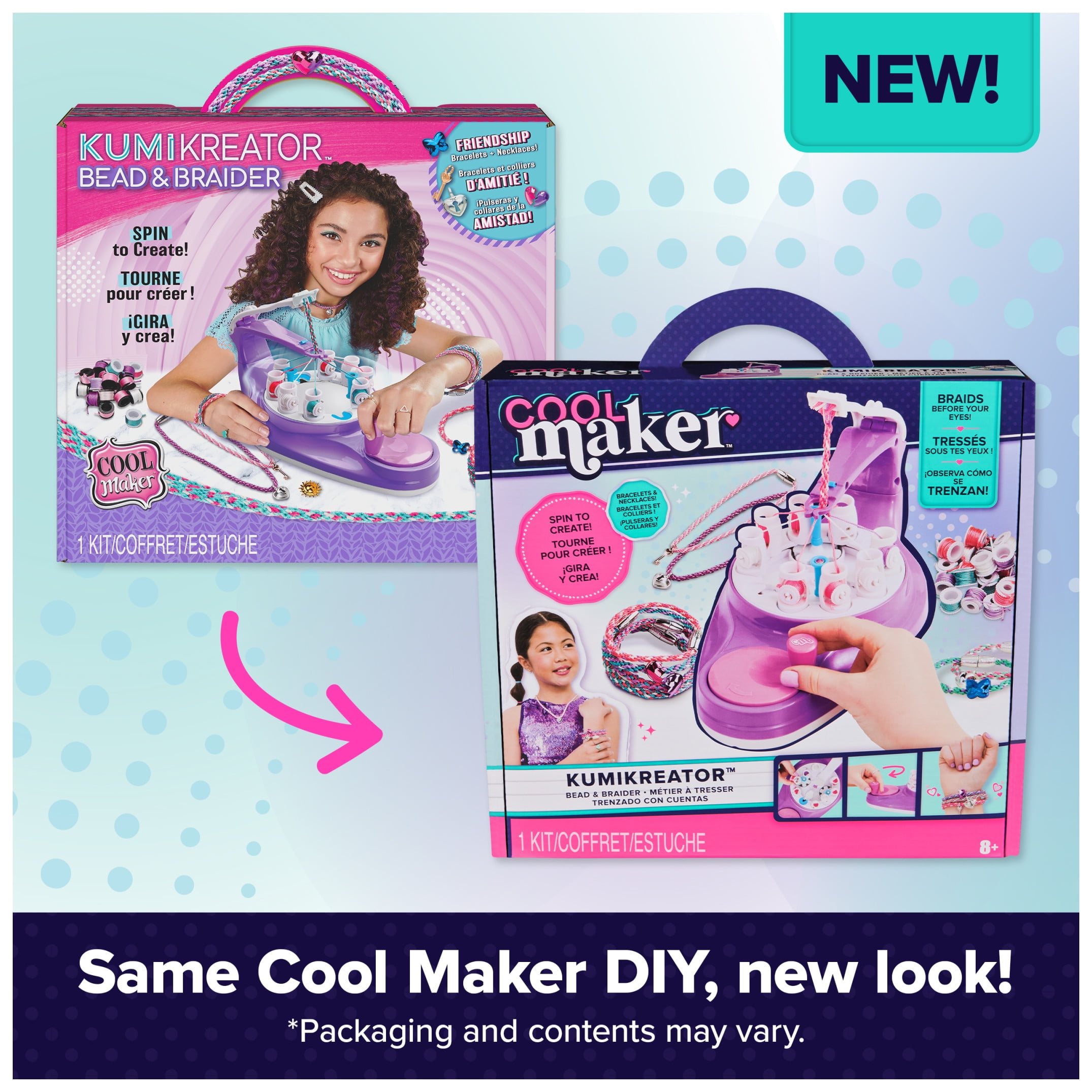 Cool Maker KumiKreator Bead & Braider Necklace and Bracelet Making Kit