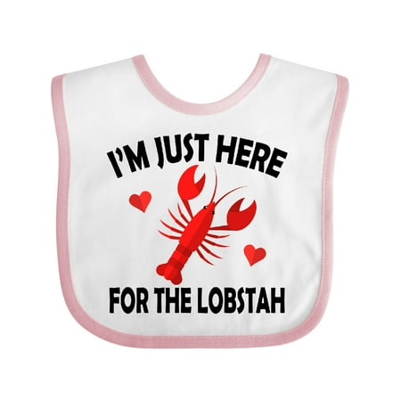 

Inktastic Just Here for the Lobster Gift Baby Boy or Baby Girl Bib