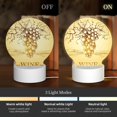 thumbnail image 3 of Naloa Bunch of Grapes Acrylic LED Night Light Custom LED Lights Personalized Nightlight Customized Gifts for Family Couples Friends, 3 of 9