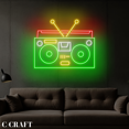 thumbnail image 4 of C-CRAFT Radio Boombox Neon Led Light Wall Art for Retro Music Bar Pub Decor, 4 of 4