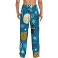 thumbnail image 3 of Kll Mens Pajama Pants For Men,Mens Lounge Pants,Funny Gifts For Men,Men'S Pajama Bottoms-Cute Colorful Owls And Trees, 3 of 9
