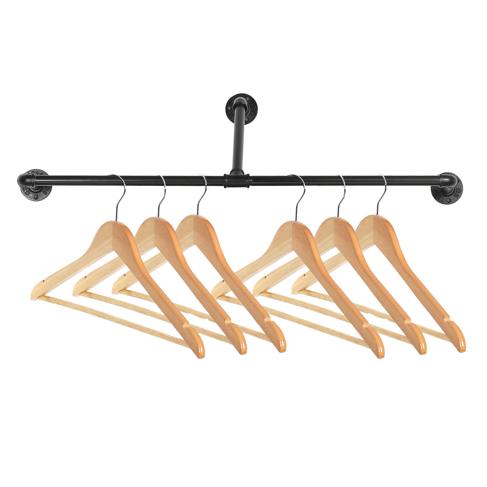 32in Industrial Pipe Closet Rods for Hanging Clothes Bar Heavy Duty