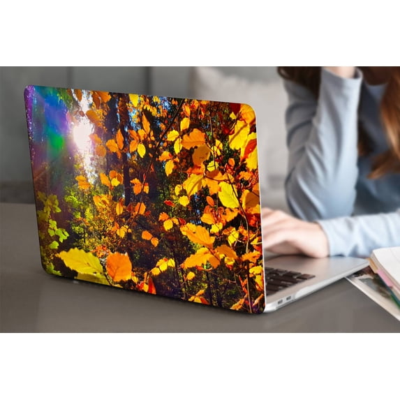 KSK KAISHEK Hard Shell Only Compatible MacBook Pro 15"( Retina Display Touch Bar, 2016-2019) + Black Keyboard Cover Model A1990/A1707 Plants series 0404