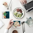 thumbnail image 1 of RYLABLUE Merry Christmas Xmas Tree Winter Christmas Set of 4 Coaster for Drinks, Absorbent Ceramic Stone Coasters Cup Mat with Cork Base for Home Kitchen Room Coffee Table Bar Decor, 1 of 4