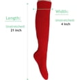 thumbnail image 4 of Slouch Socks for Women Extra Heavy Extra Long Shoe Size 5-10 - (Red, 1 Pair), 4 of 15