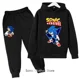 thumbnail image 5 of Conjunto de sudadera con capucha Sonic para niños, primavera y otoño, 2 piezas, bonitos trajes con capucha para niños y niñas de 3 a 14 años, 5 of 5
