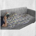 thumbnail image 6 of Butterfly Soft Flannel Fleece Blanket, Colorful Spring Bugs Pattern Ornamental Wings with Swirled Circle Motifs Nature, Cozy Plush for Indoor and Outdoor Use, 60" x 80", Multicolor, by Ambesonne, 6 of 6