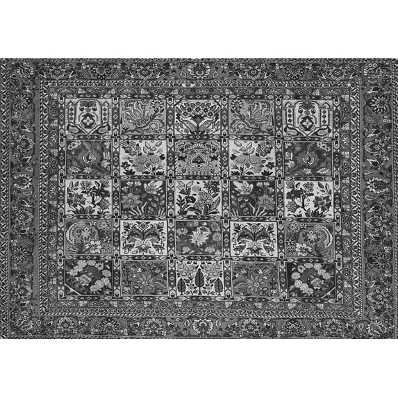 Ahgly Company Indoor Rectangle Persian Gray Traditional Area Rugs, 8' x 12'