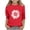 Red, variant on CYRBOKO T-shirts for Girls, Crewneck 3/4 Sleeve Casual Floral Print Pullover Tops Orange Size 6 T