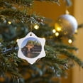 thumbnail image 7 of 3drose, Kayaker, Sea Caves, Devils Island, Wisconsin, Usa - Us50 Cha0039 - Chuck Haney, 3 inch Snowflake Porcelain Ornament, 7 of 7
