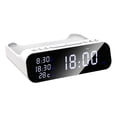 thumbnail image 2 of Reloj despertador digital moderno, reloj despertador con carga inalámbrica, 2 configuraciones de , visualización de temperatura y fecha para , perfecl Despertador Digital, 2 of 8