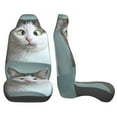 thumbnail image 4 of Fotbe Funny Cat Pattern Automotive Seat Covers for Cars Trucks and SUVs – Car Seat Covers for Front Seats,Protective Seat Covers,Vehicle Seat Covers, Set of 2, 4 of 9