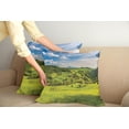 thumbnail image 2 of Ambesonne Landscape Throw Pillow Cover 2 Pack, Tuscany Italy Farms, 18", Sky Blue Apple Green, 2 of 5