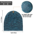 thumbnail image 4 of Gorro de dormir GB Selected con forro de satén de seda, color azul jaspeado, 4 of 6