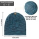 thumbnail image 4 of Gorro de dormir GB Selected con forro de satén de seda, color azul jaspeado, 4 of 6