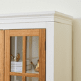 thumbnail image 4 of Living Room Cabinets 71.2'' Tall Display Cabinet with Glass Doors, Rustic Style China Cabinet, Curio Cabinet for Collectibles Figures Trophies, for Hallways Living Room, Kitchen, Home, Studio or Work, 4 of 8
